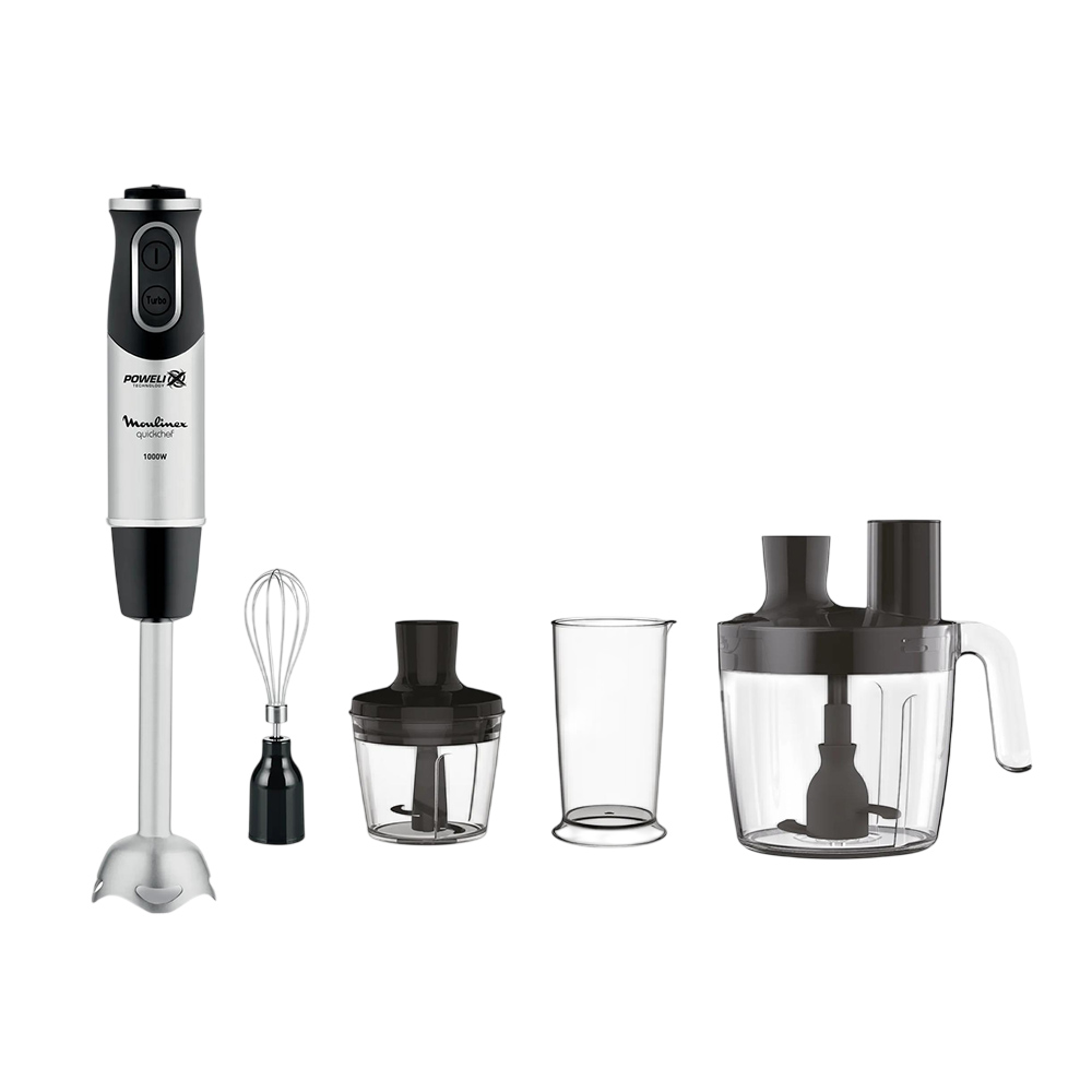 Moulinex - Quickchef 4-In-1 Hand Blender With Food Processor And Chopper - 1000 W
