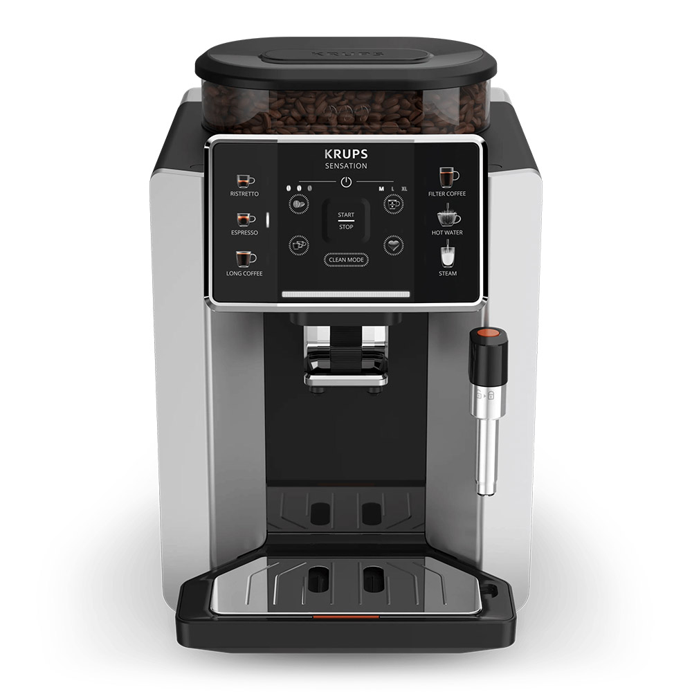 Krups - Sensation C90 Automatic Coffee Machine - Black/Silver