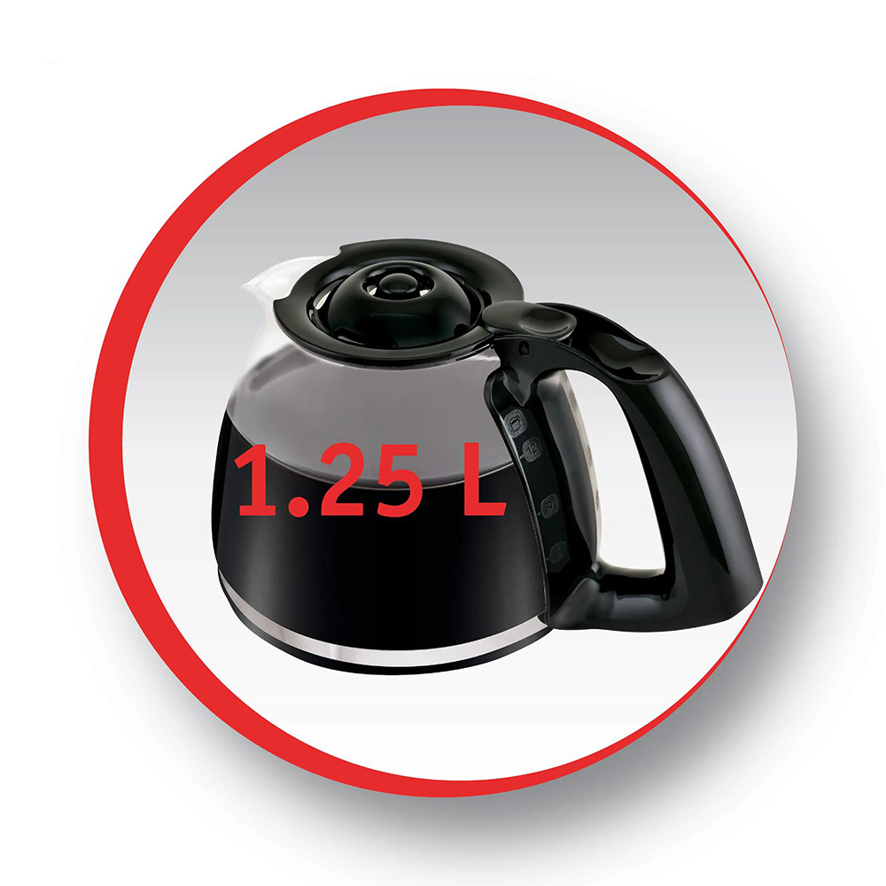 Moulinex - Subito Select Coffee Machine - Black - 1.25 L