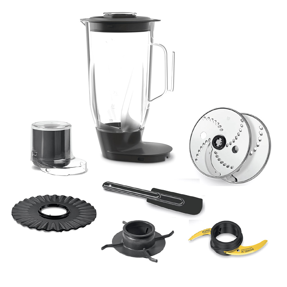 Moulinex - Double Force Food Processor - Black - 3 L - 1000 W