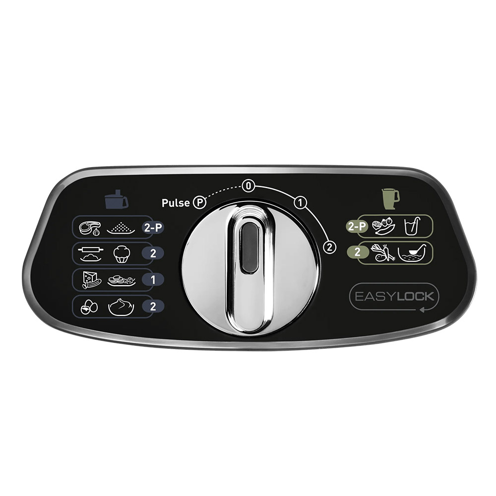 Moulinex - Double Force Food Processor - Black - 3 L - 1000 W