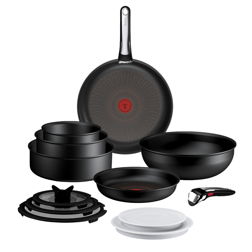 Tefal - Ingenio Excellence+ Cookware Set - Black - 13 Pc Set