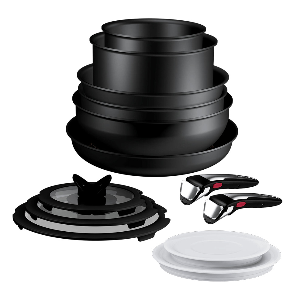 Tefal - Ingenio Excellence+ Cookware Set - Black - 13 Pc Set