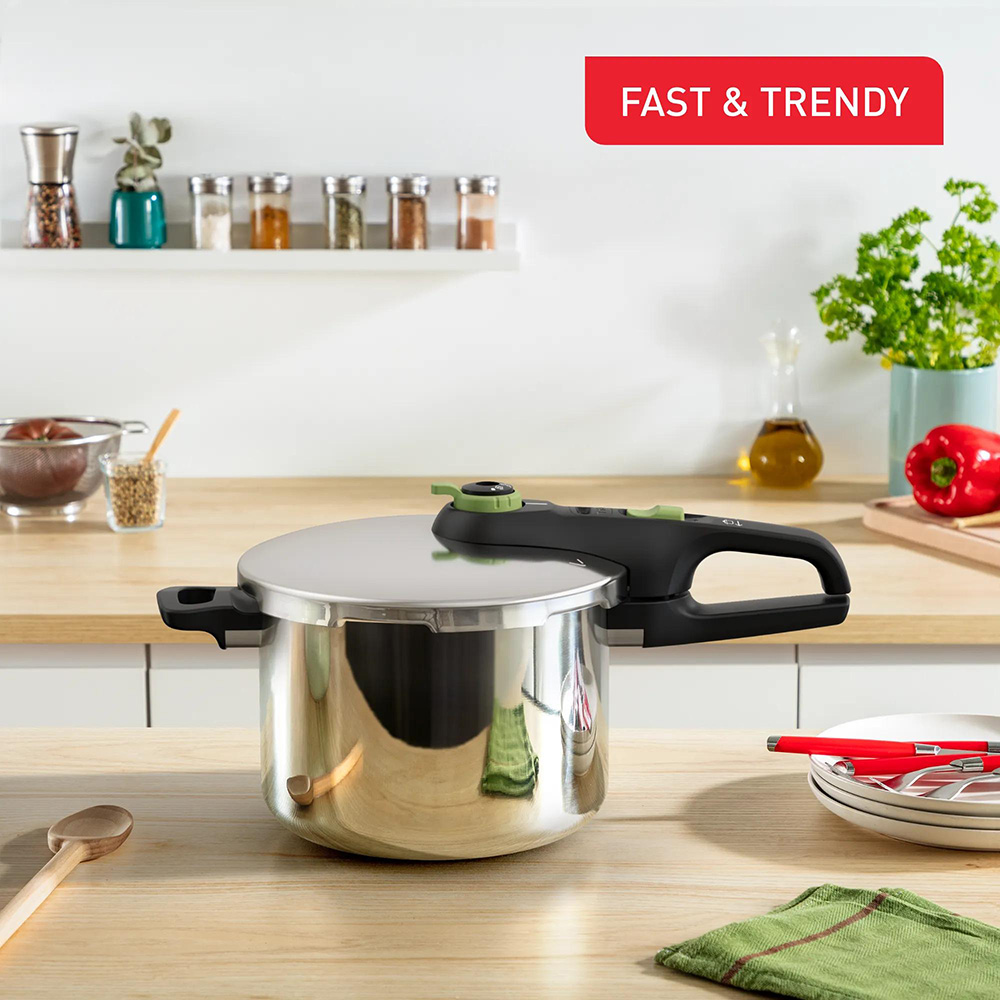 Tefal - Secure Trendy Pressure Cooker Set - 2 Pc Set
