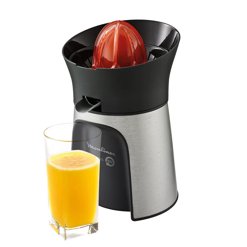 Moulinex - Stainless Steel Direct Serve Juicer - Black/Silver - 100 W