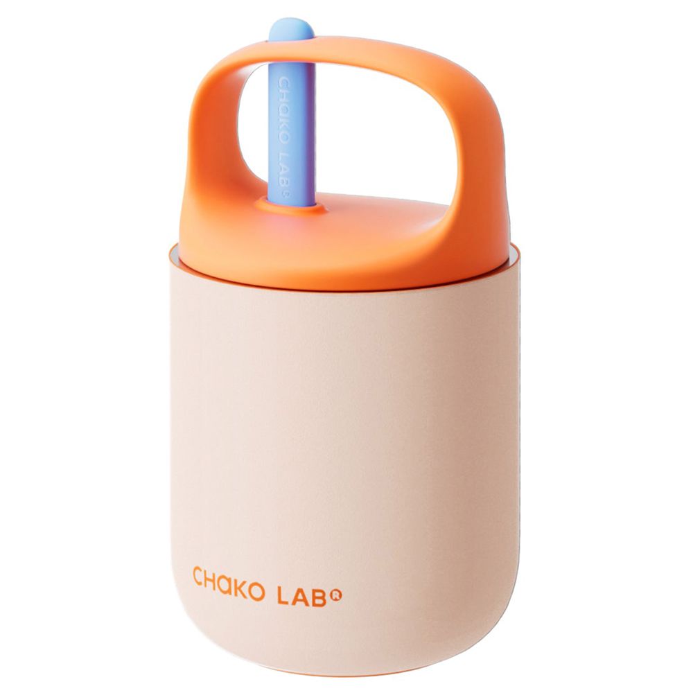 Chako Lab - Stainless Steel Baobao Cup - 450 ml - Pink/Orange