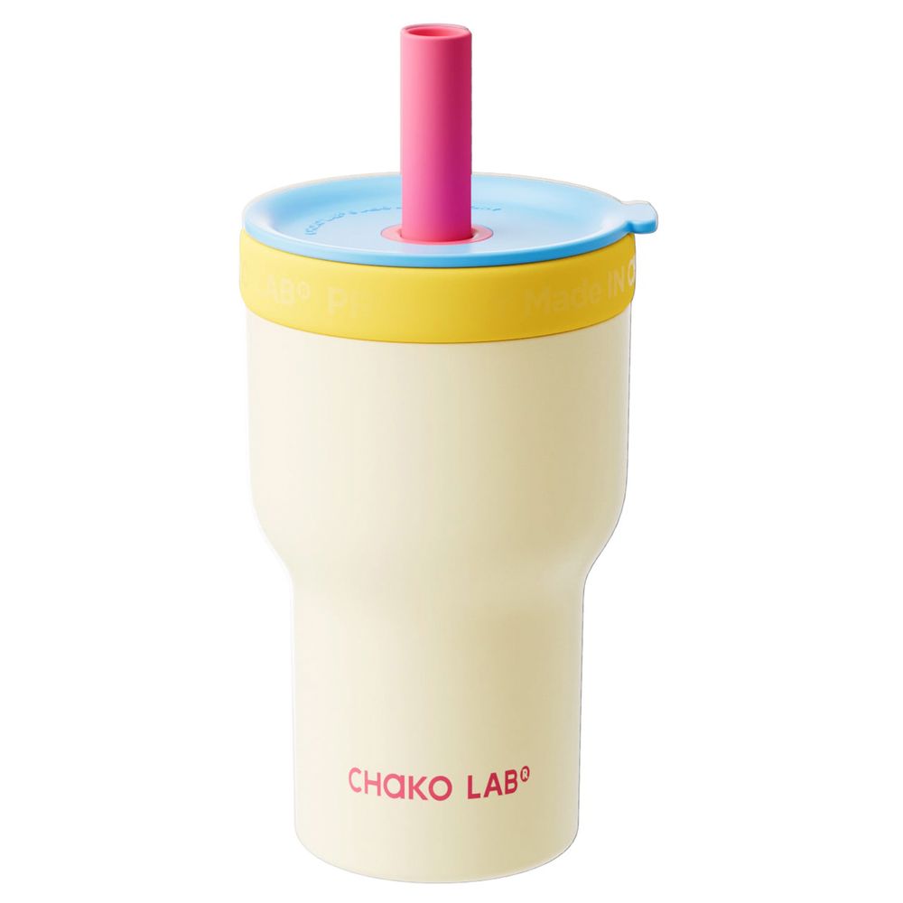Chako Lab - Stainless Steel Dual Layer Cup - Yellow/Blue