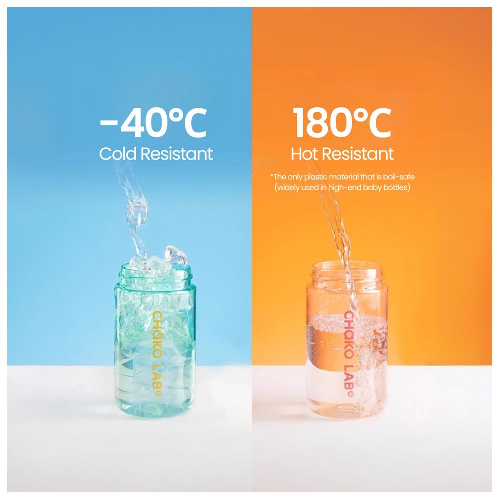 Chako Lab - PP Tritan Kada Bottle - 500 ml - Pink/Green