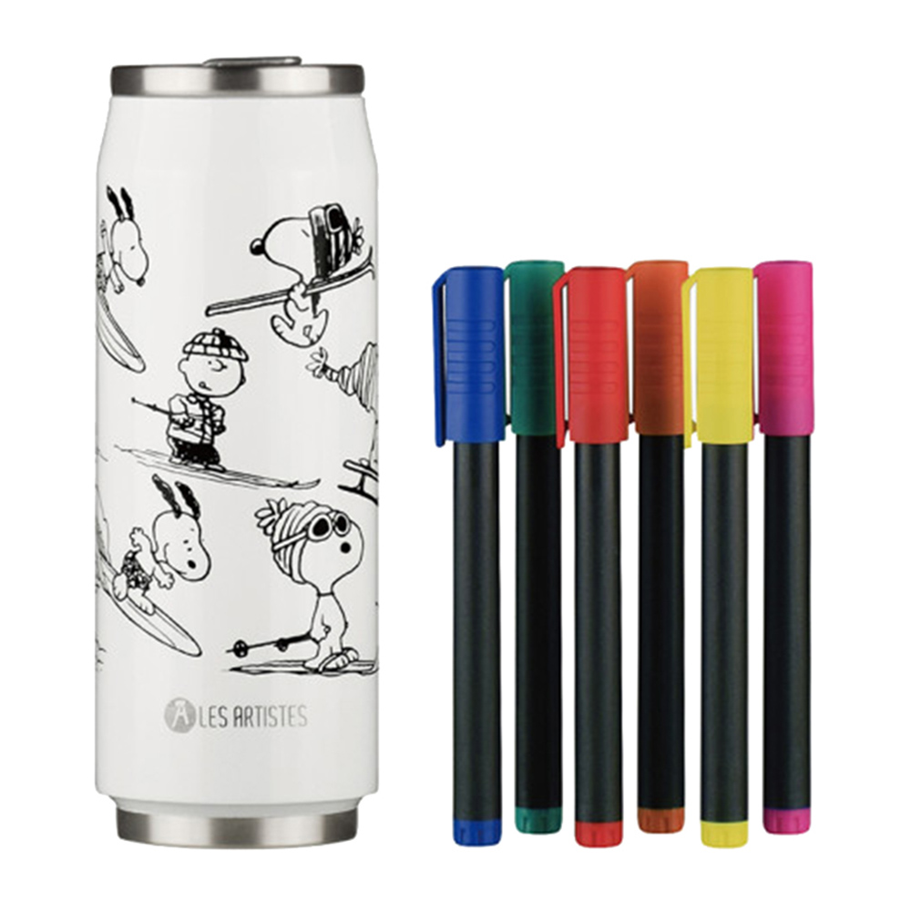 Les Artistes - Insulated Can Creative Color Set - Snoopy Mat - 500 ml