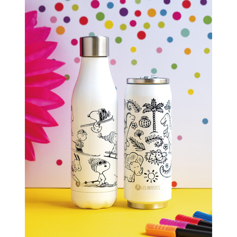 Les Artistes - Insulated Can Creative Color Set - Snoopy Mat - 500 ml