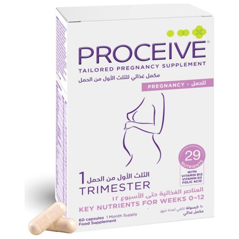 Proceive - Trimester 1 Pregnancy Food Supplement - 60 Capsules