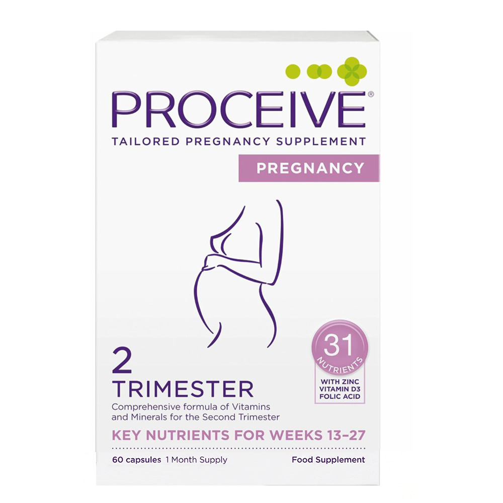 Proceive - Trimester 2 Pregnancy Food Supplement - 60 Capsules