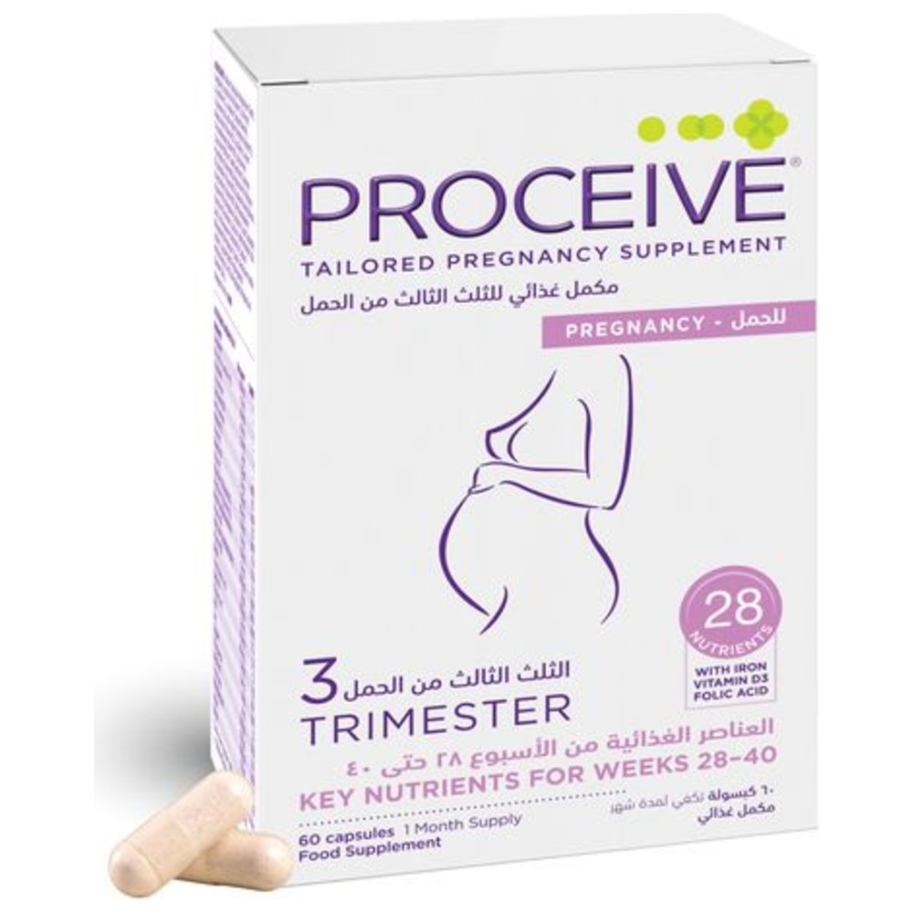Proceive - Trimester 3 Pregnancy Food Supplement - 60 Capsules