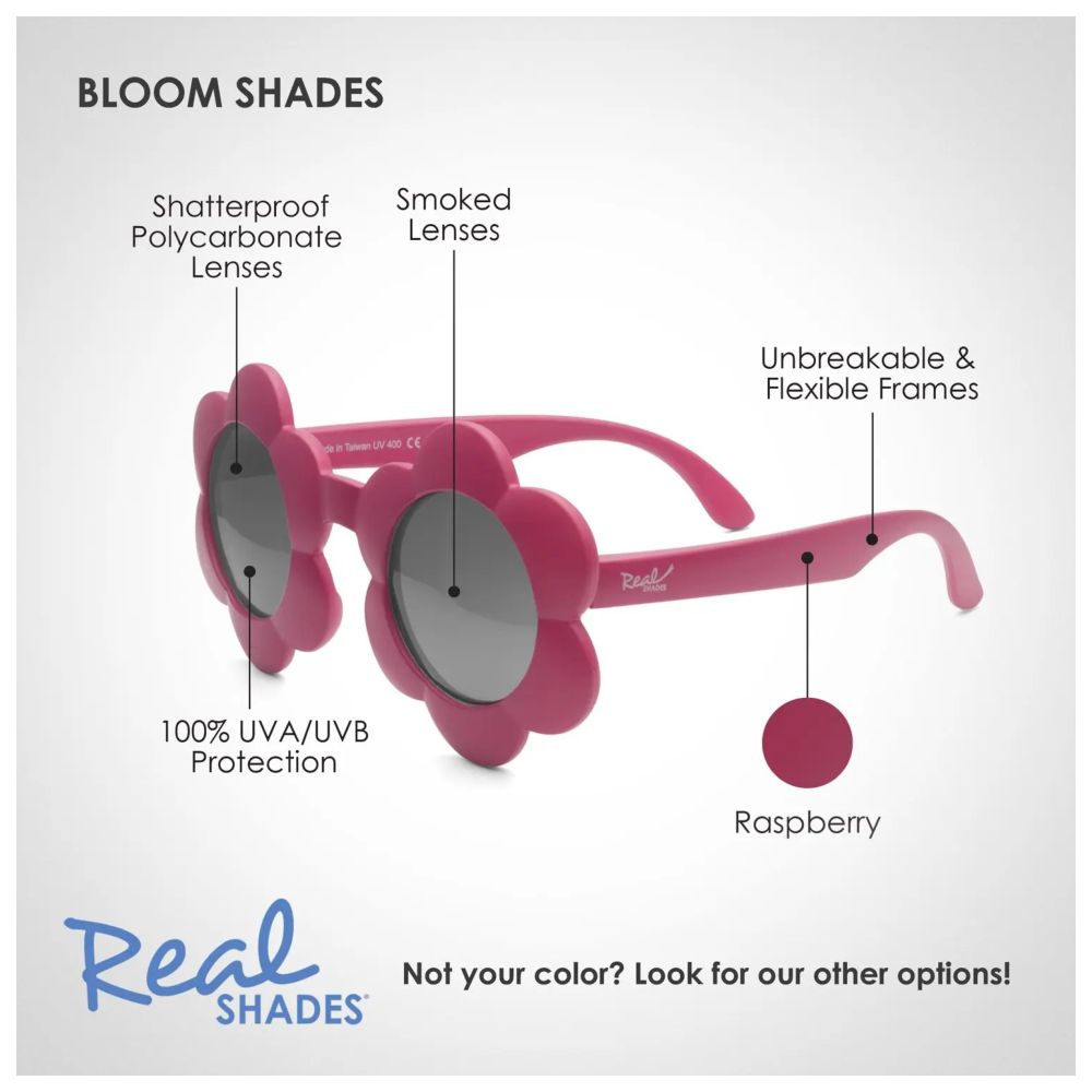 Real Shades Bloom Smoke Lens Raspberry Sorbet Sunglasses