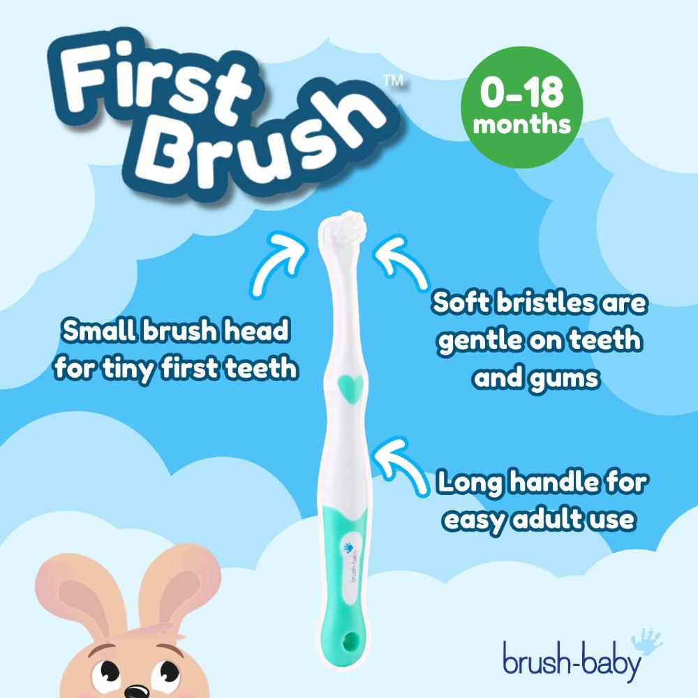 Brush Baby - 2025 Collection My FirstBrush 0-18m Assorted - Pack of 2