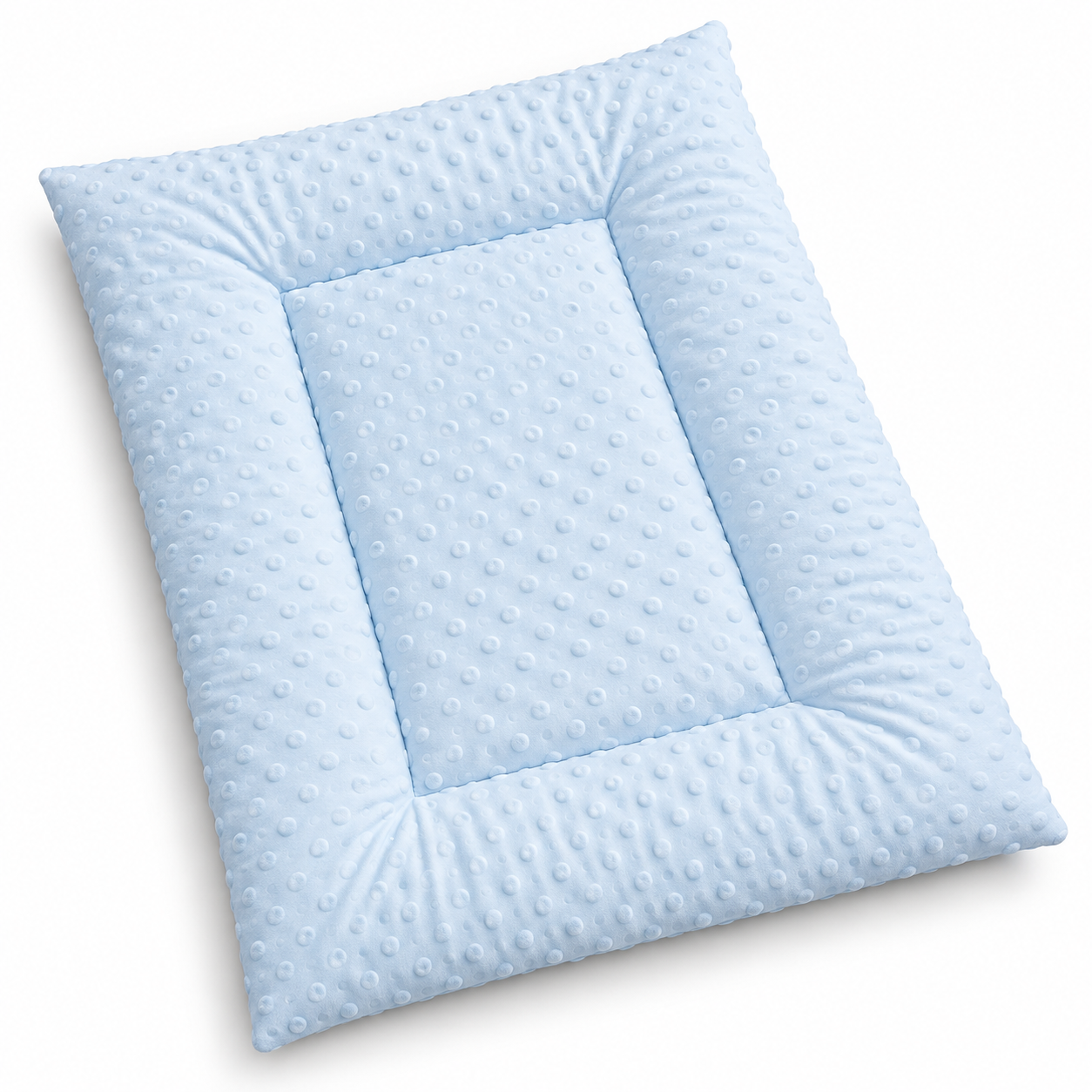 Little Beginnings Soft Padded Baby Mat with Raised Dots, Light Blue, 70 x 50 cm