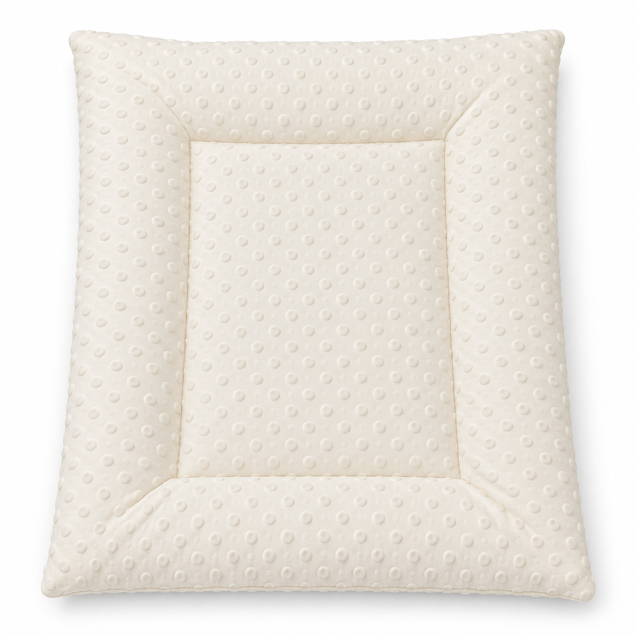 Little Beginnings Soft Padded Baby Mat with Raised Dots, Cream, 70 x 50 cm