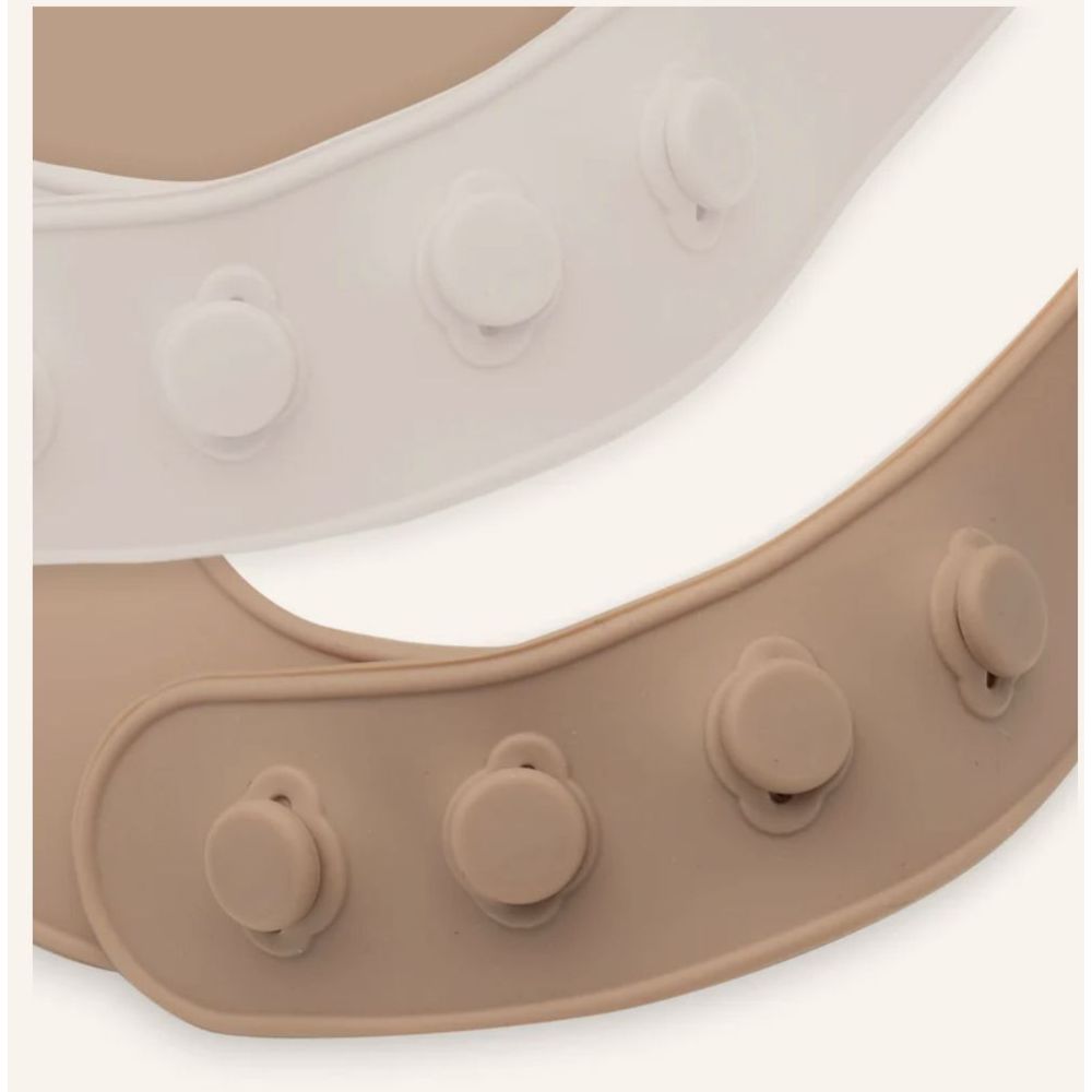 Jollein Baby Silicone Bibs - Elephant Tales - 2 Pc Set