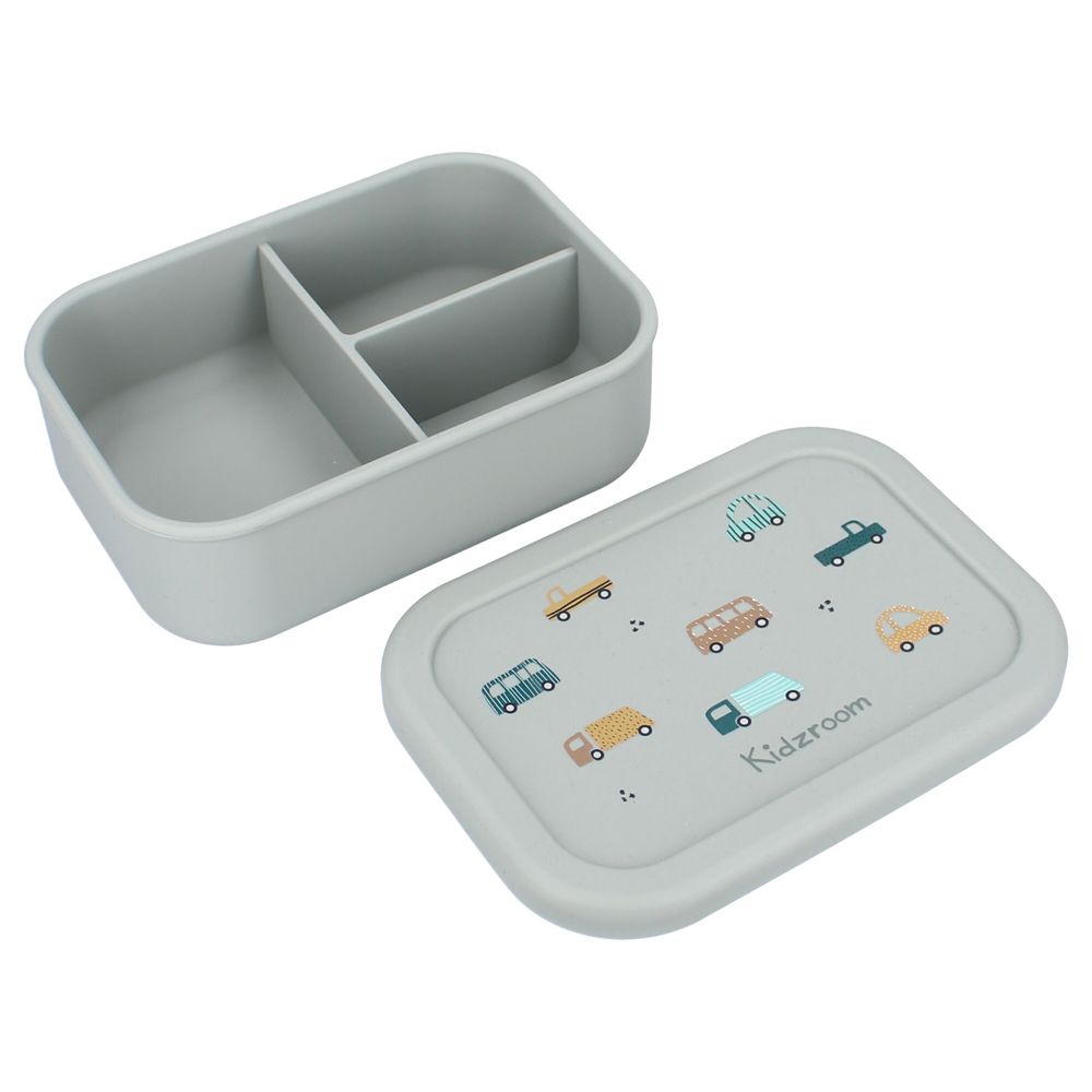 Kidzroom - Kids Lunchbox With 3 Compartments - Sweet Cuddles - Green
