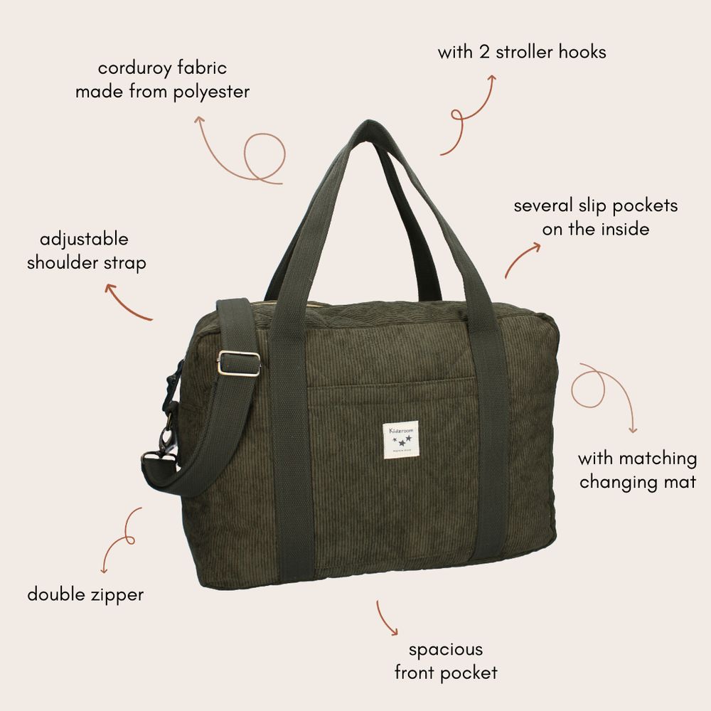Kidzroom - Care Milan Diaper Bag - Green