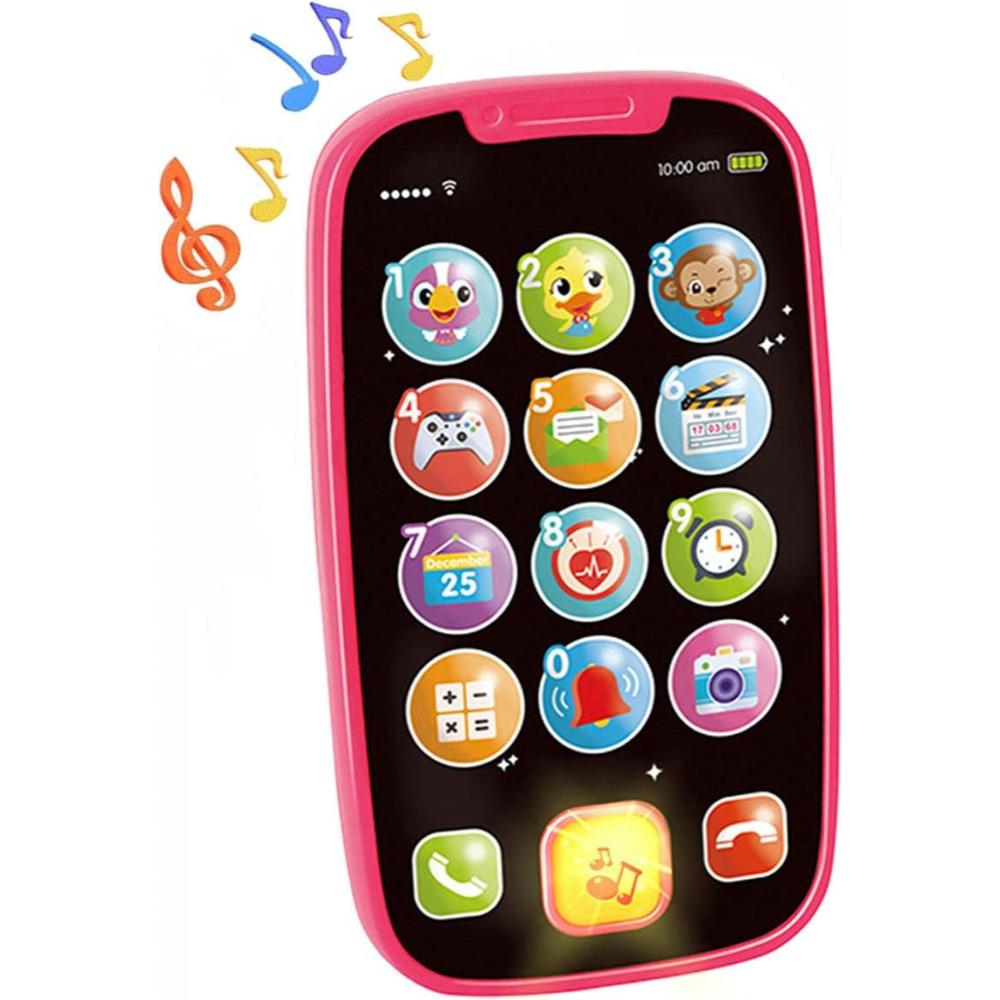 Hola - My First Smartphone Interactive Baby Phone Toy - Pink