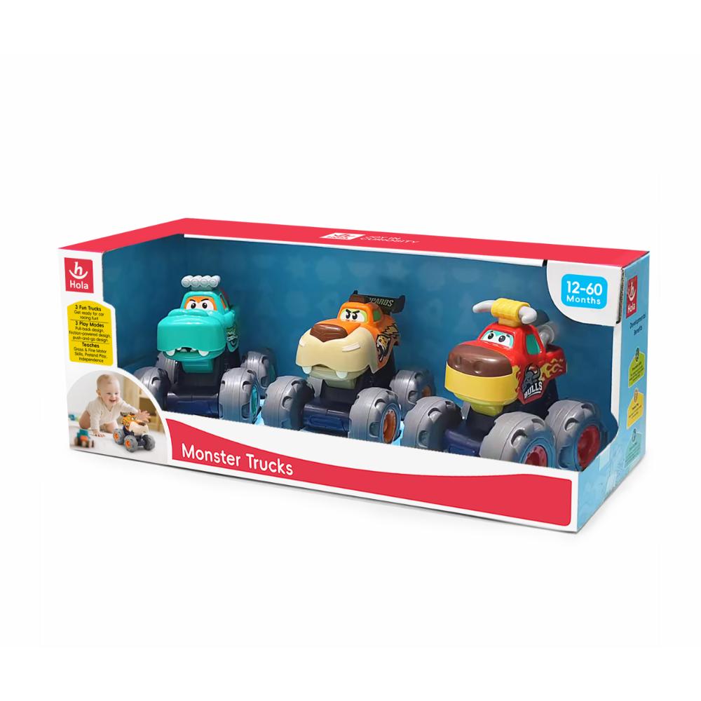 Hola - Monster Truck Toy Set For Toddlers