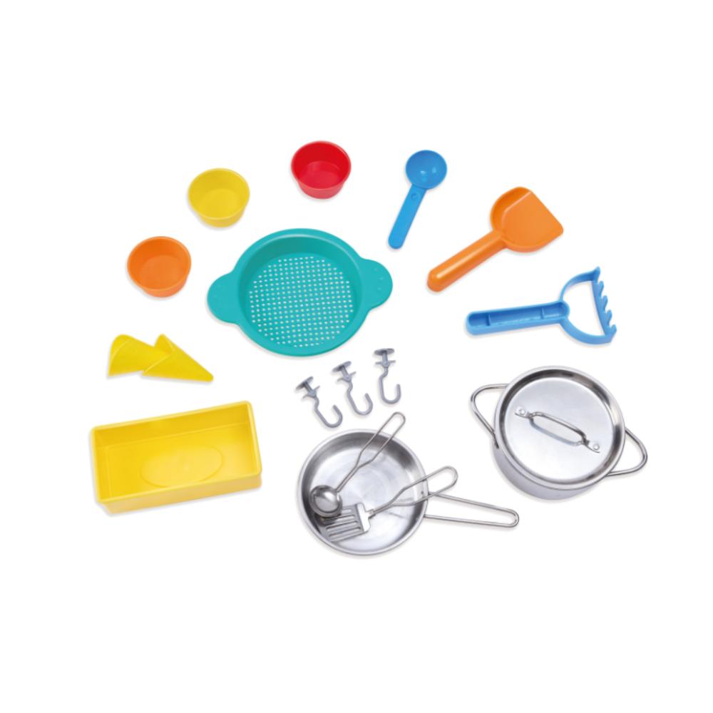 Hape - Outdoor Explorer's Kitchen Pretend Playset - Multicolor - 21 Pcs