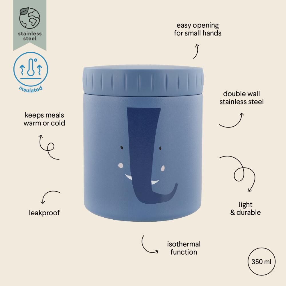Trixie - Double Wall Insulated Food Jar - 350ml - Mrs. Elephant