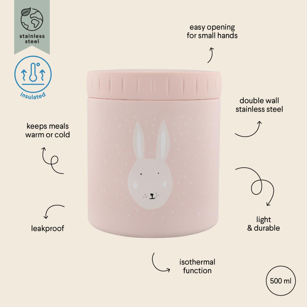 Trixie - Double Wall Insulated Food Jar - 500ml - Mrs. Rabbit