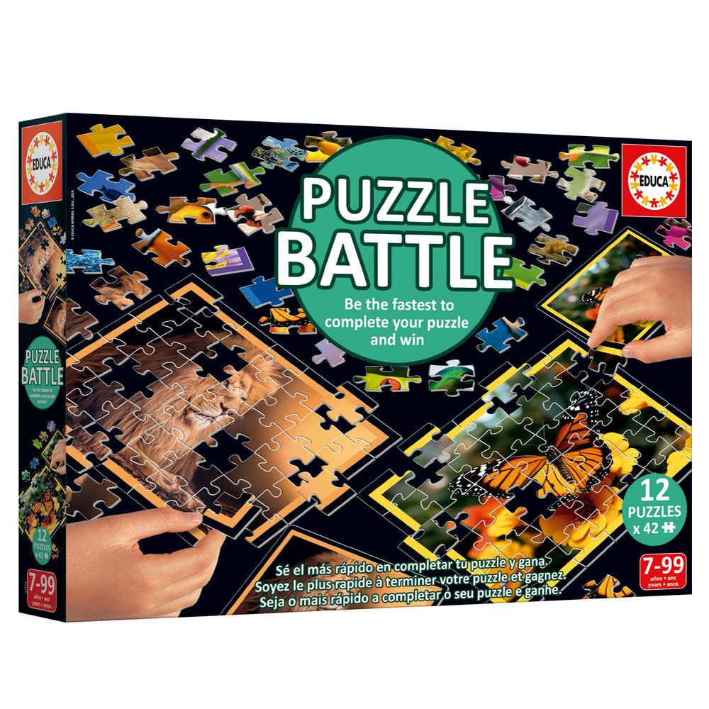Educa - Jigsaw Puzzle Battle Set - Nature - 504 Pcs