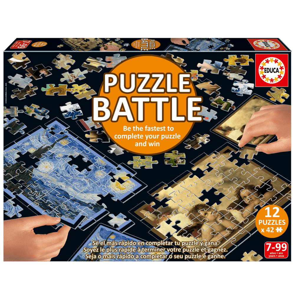 Educa - Jigsaw Puzzle Battle Set - Art - 504 Pcs