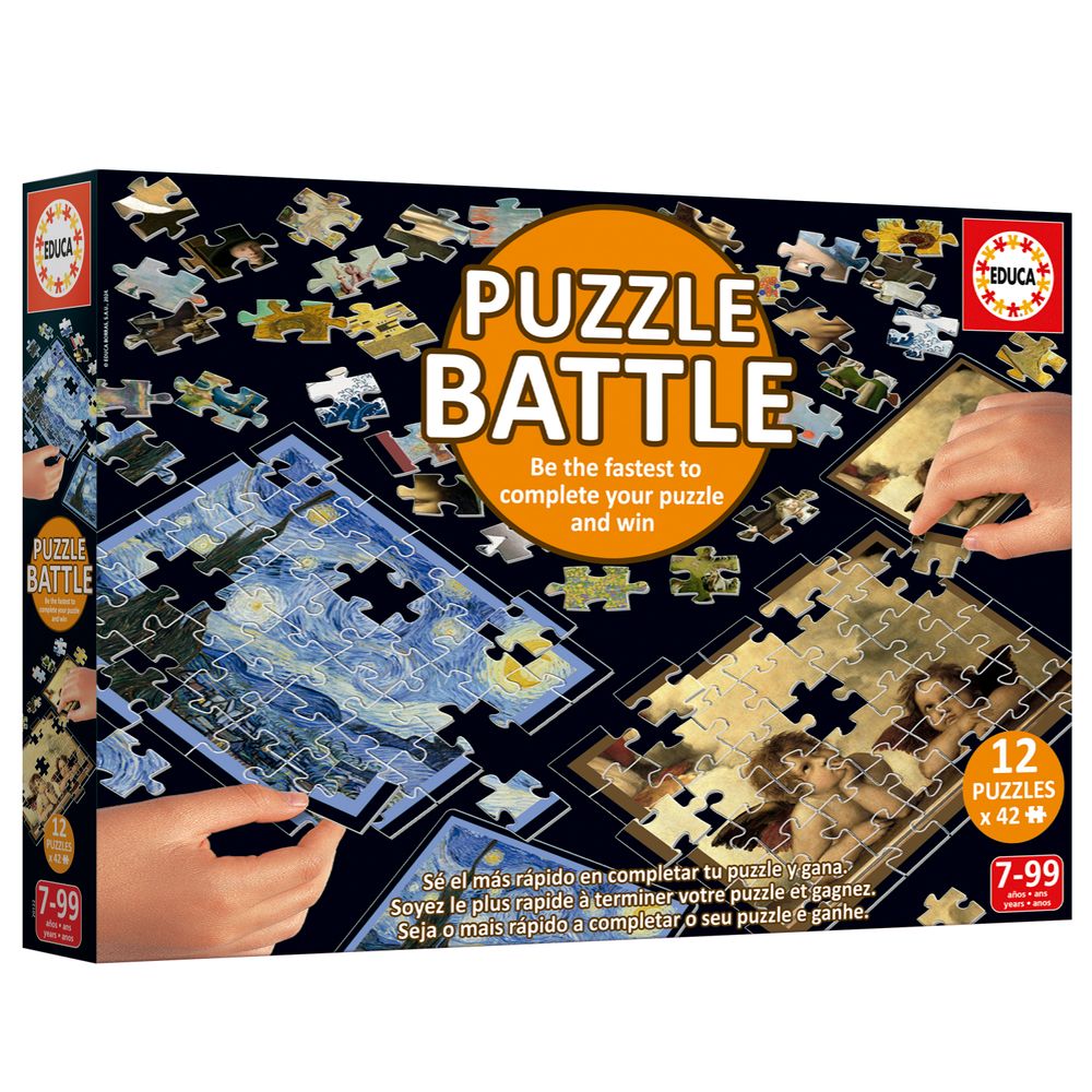 Educa - Jigsaw Puzzle Battle Set - Art - 504 Pcs