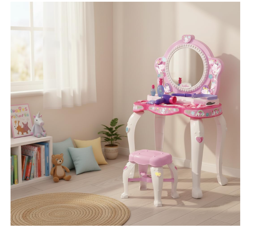 Chicos - Topstar Vanity Desk With Seat - 12 Pcs