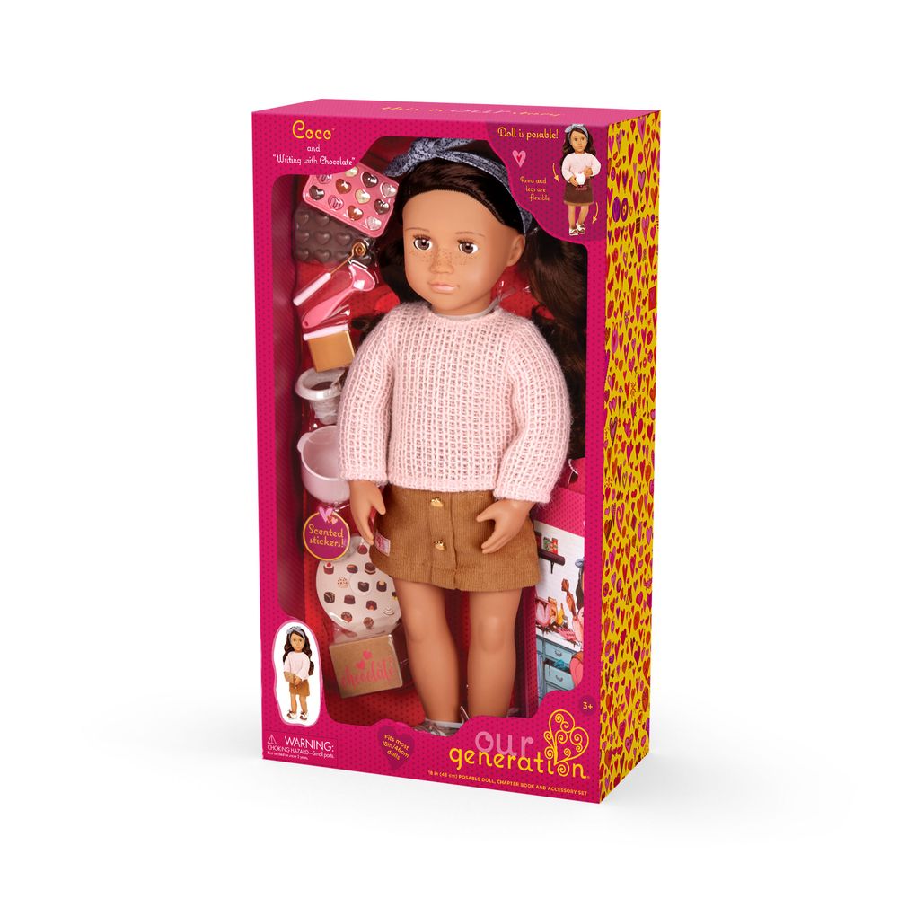 Our Generation - Coco Deluxe Chocolate Fashion Doll Playset - Multicolor - 46 cm