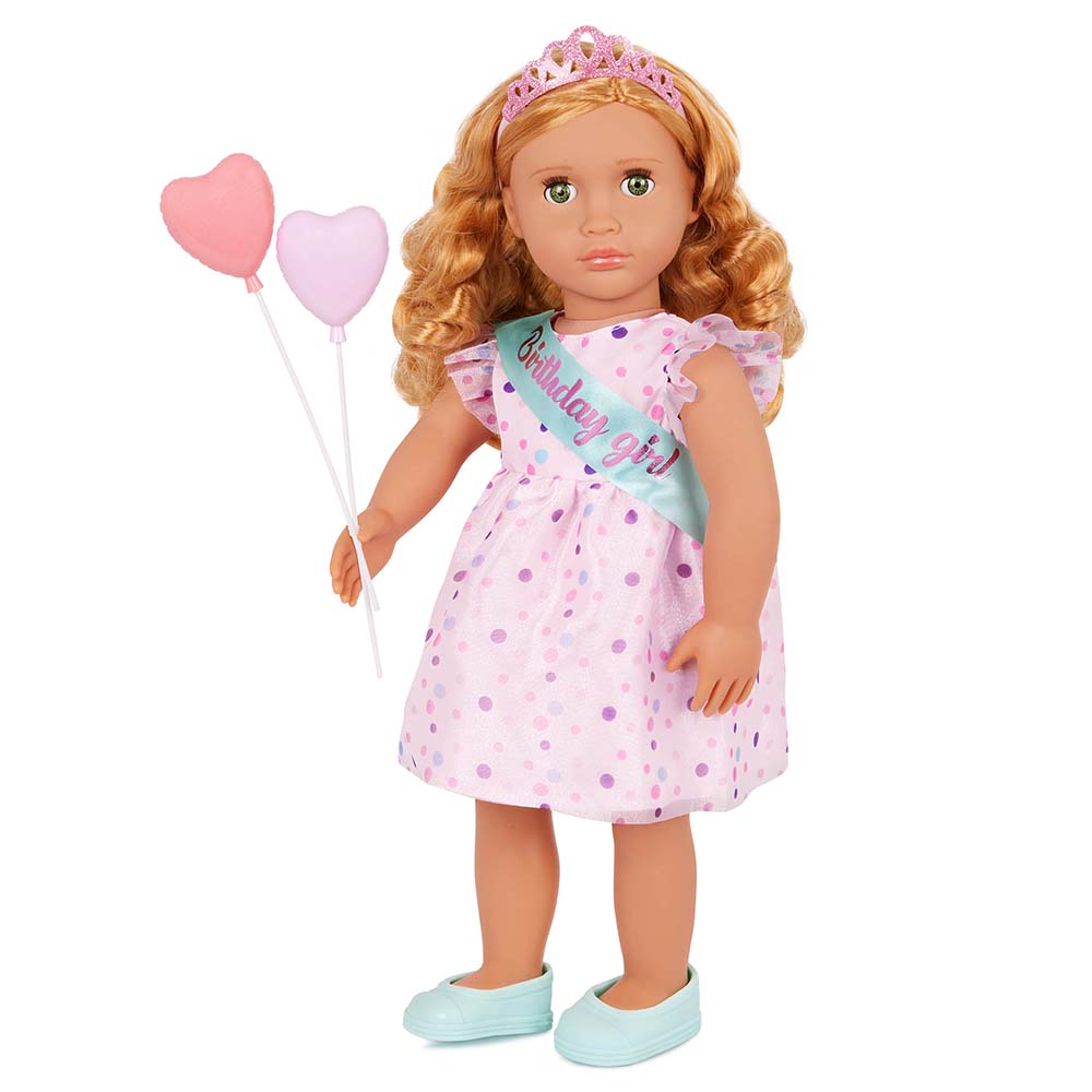Our Generation - Esme Doll With Frilly Party Dress And Shoes - 18 Inch