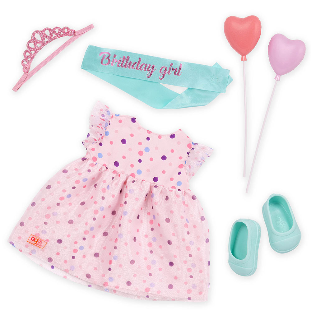 Our Generation - Esme Doll With Frilly Party Dress And Shoes - 18 Inch