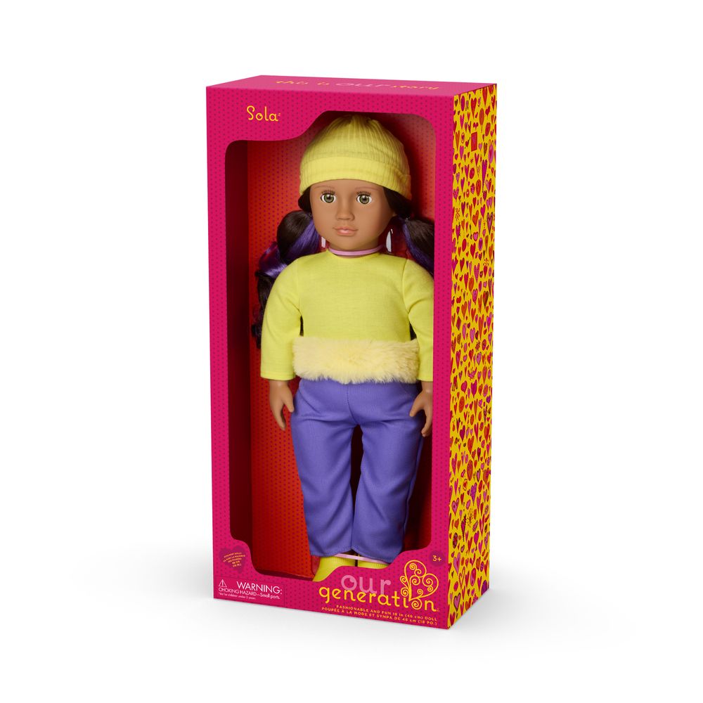 Our Generation - Sola Fashion Doll With Colorblock Outfit - Multicolor