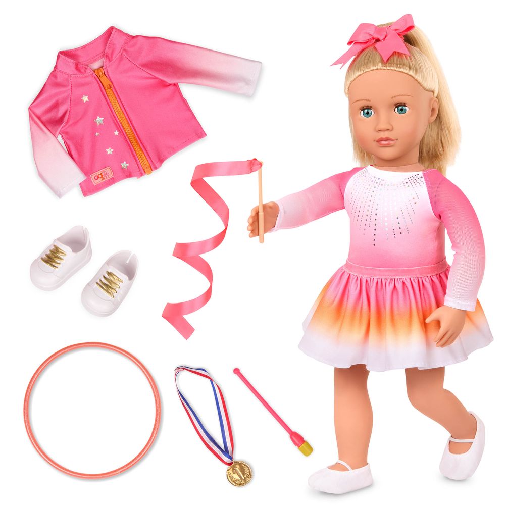 Our Generation - Indy Activity Gymnast Fashion Doll Playset - Pink