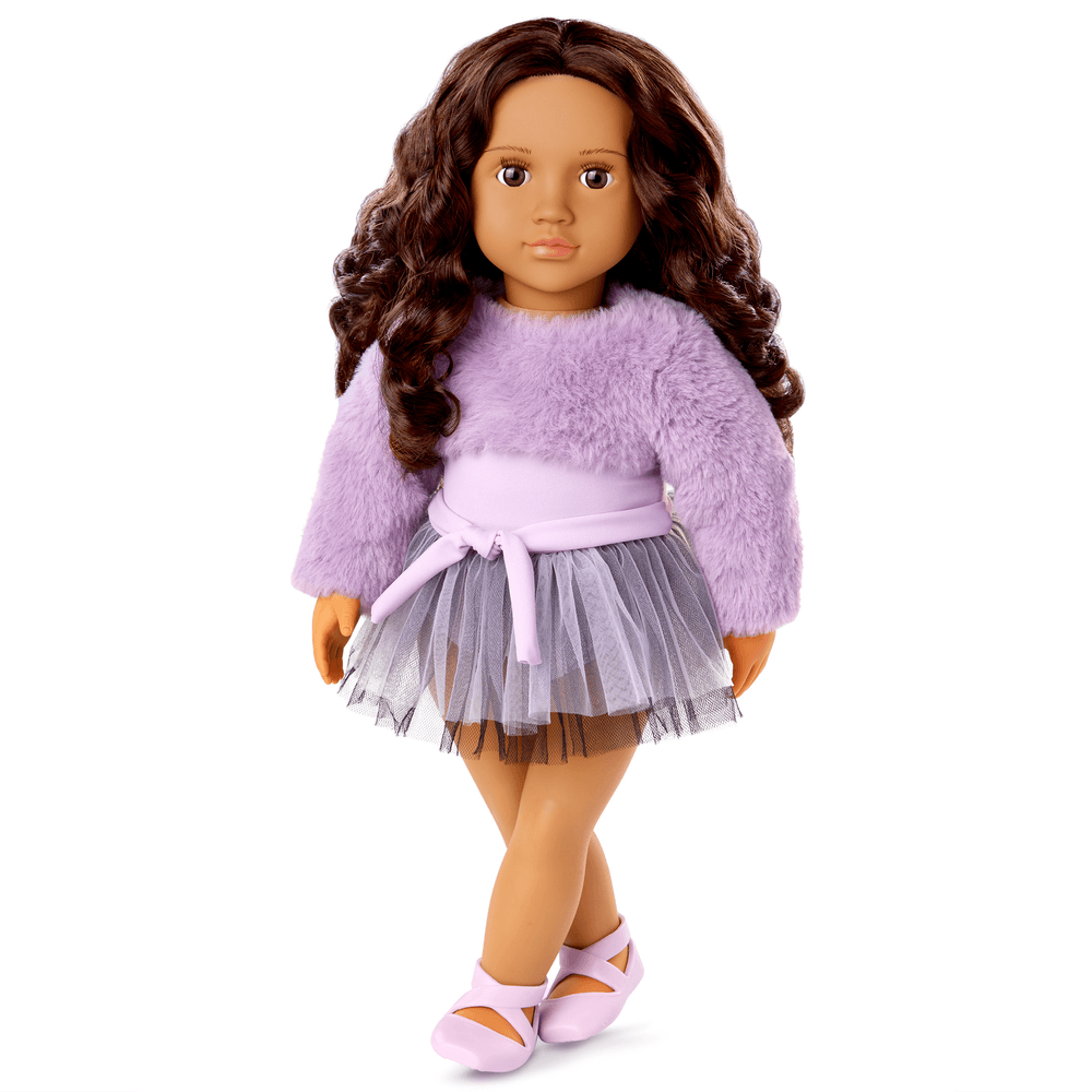 Our Generation - Jovanna Ballerina Fashion Doll With Fur Shrug - Purple