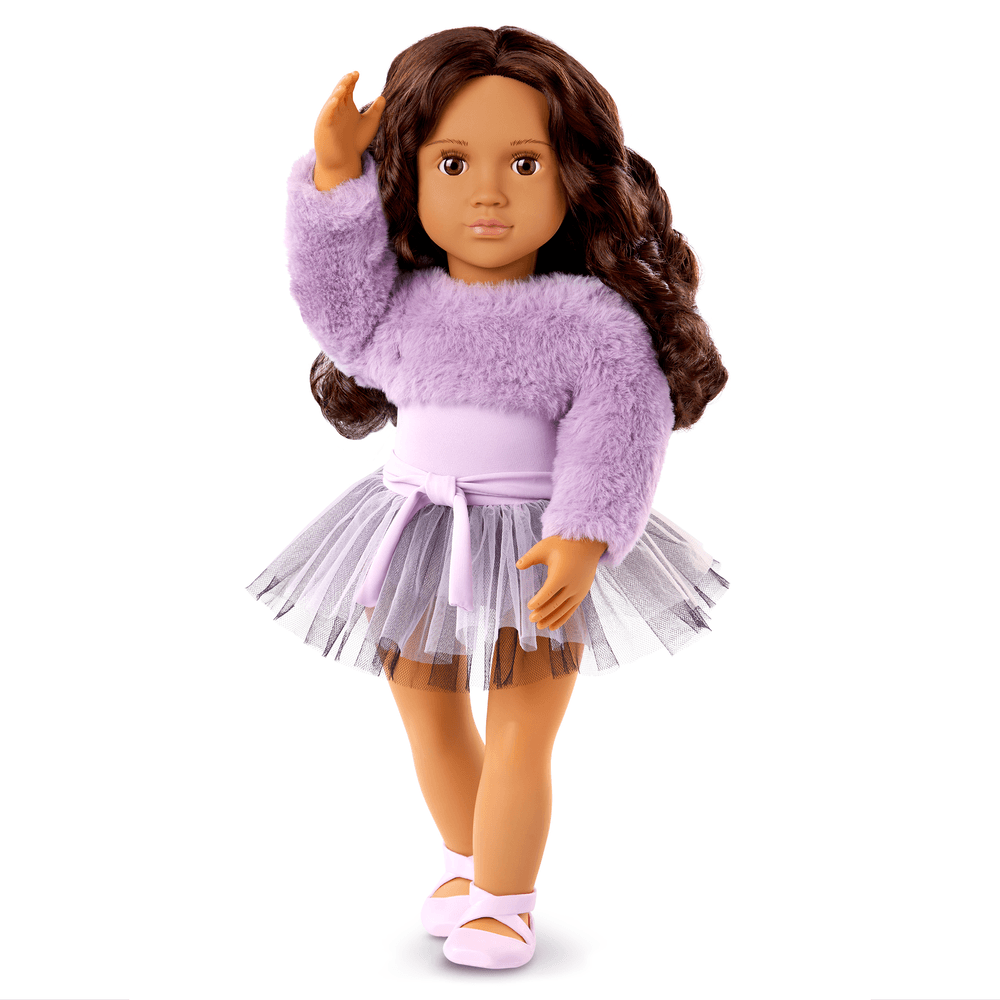 Our Generation - Jovanna Ballerina Fashion Doll With Fur Shrug - Purple