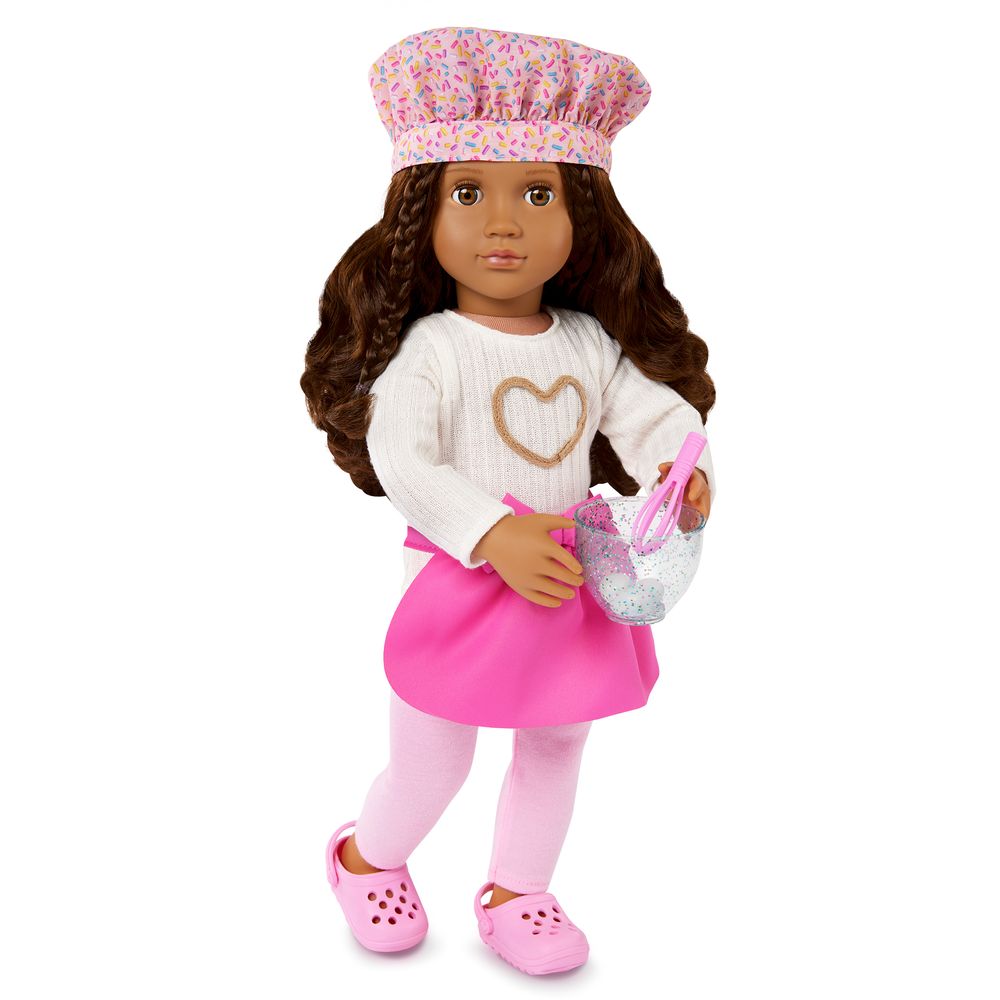 Our Generation - Paola Deluxe Baking Doll With Book Playset - Multicolor - 46 cm