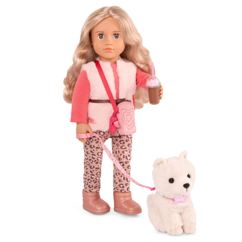 Our Generation - Kinsley Fashion Doll With Kenzi Shih Tzu Pup Playset - Multicolor