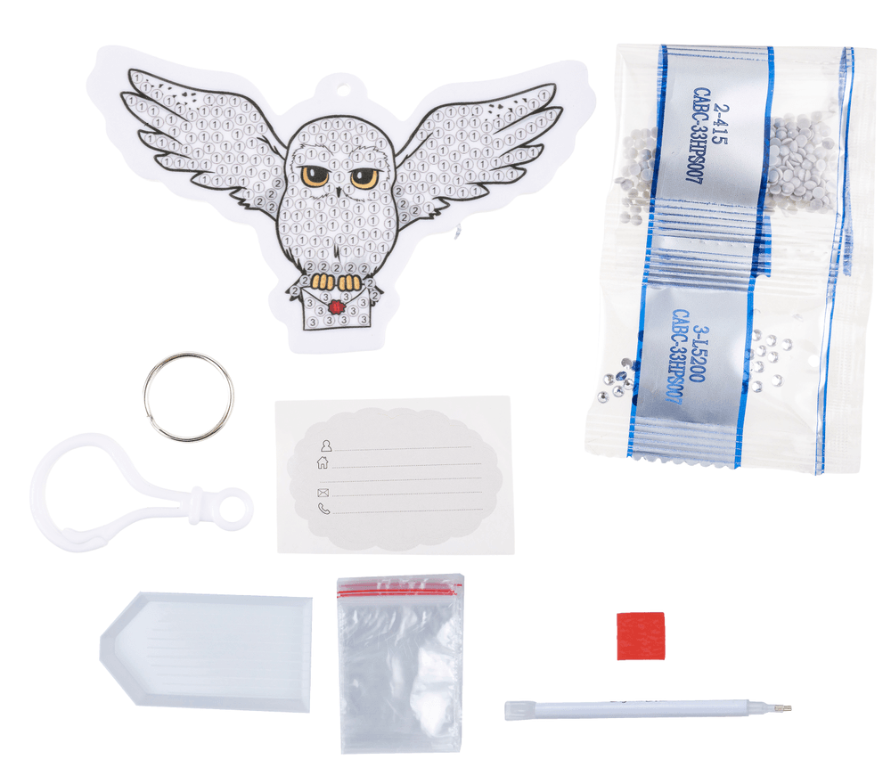 Craft Buddy - Hedwig Crystal Art Bag Charm - 11 cm