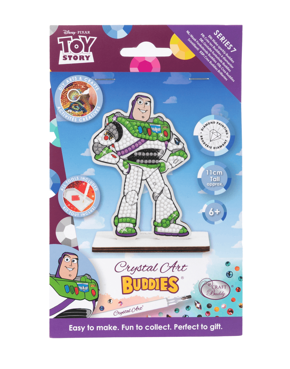 Craft Buddy - Buzz Lightyear Crystal Art Buddy - 11 cm