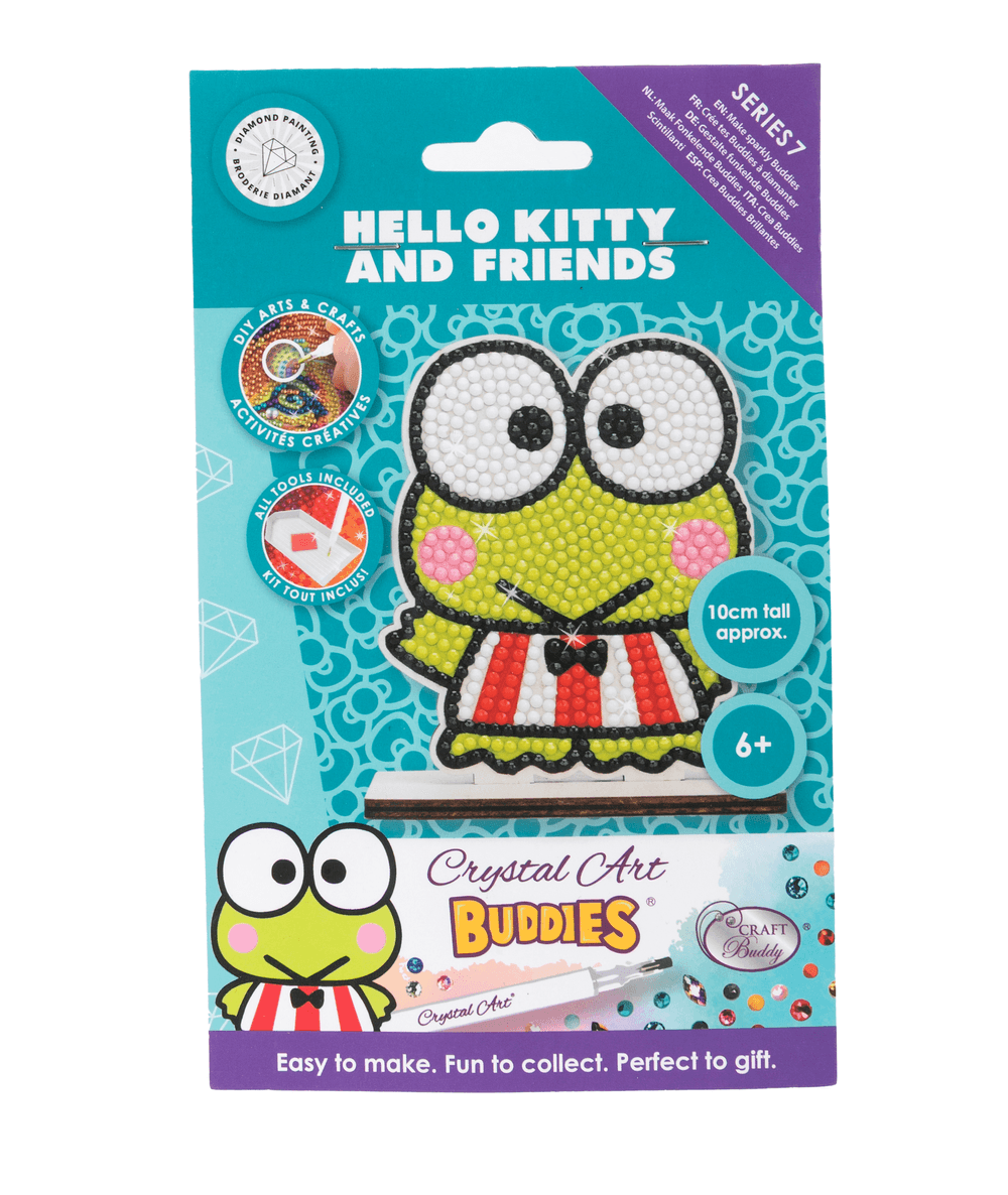 Craft Buddy - Kero Kero Keroppi Crystal Art Buddy - 10 cm