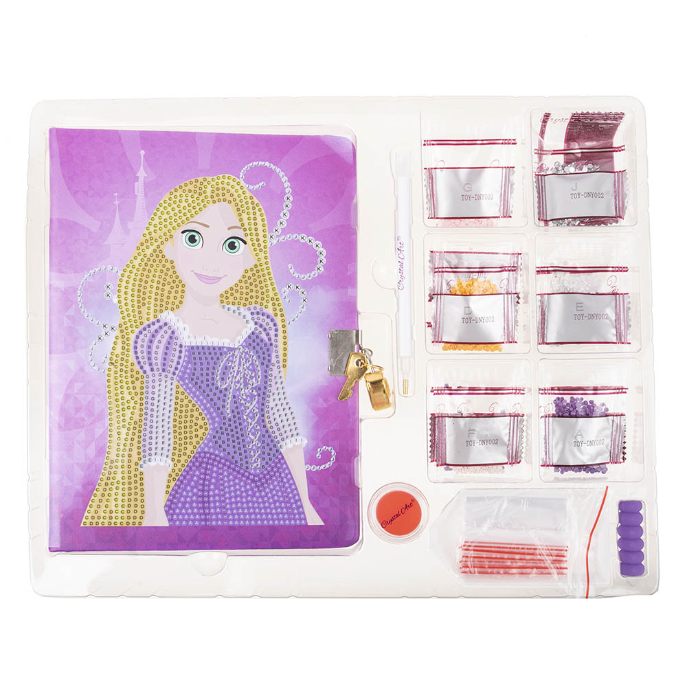 Craft Buddy - Crystal Art Secret Diary - Rapunzel
