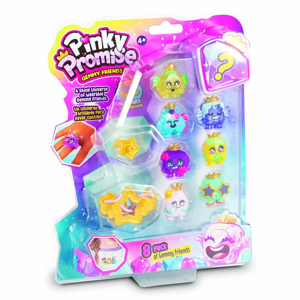 Pinky Promise - Gemmy Friends Blister Playset - Pack of 8