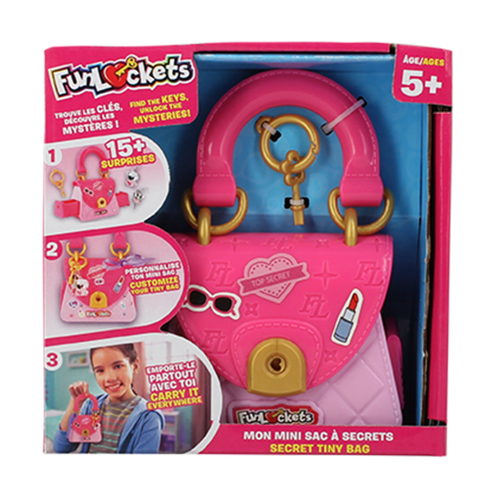 Fun Lockets - Secret Tiny Bag - Pink - 15+ Pcs