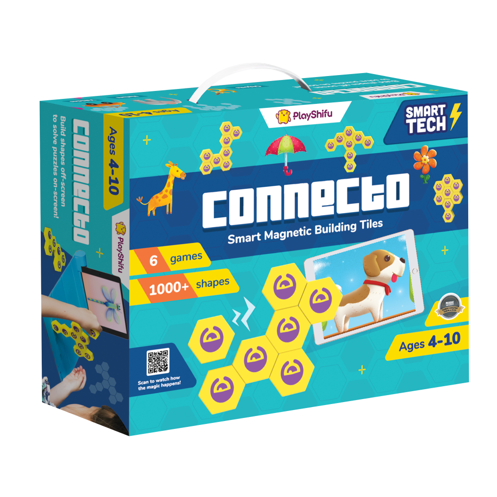 Playshifu - Plugo Link Smart Magnetic Tiles Kit - 15 Pcs