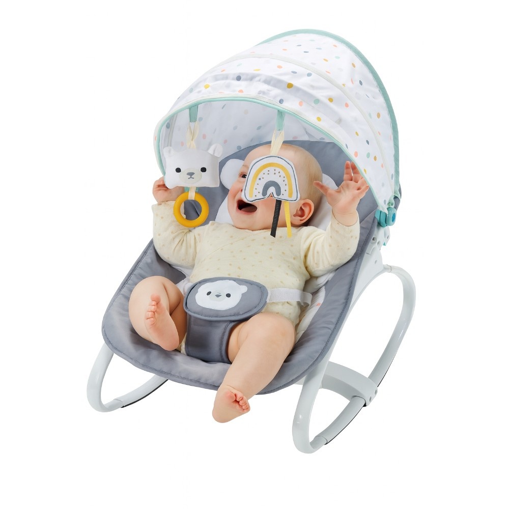 Konig Kids - Baby Rocker Bouncer with Canopy - Bear